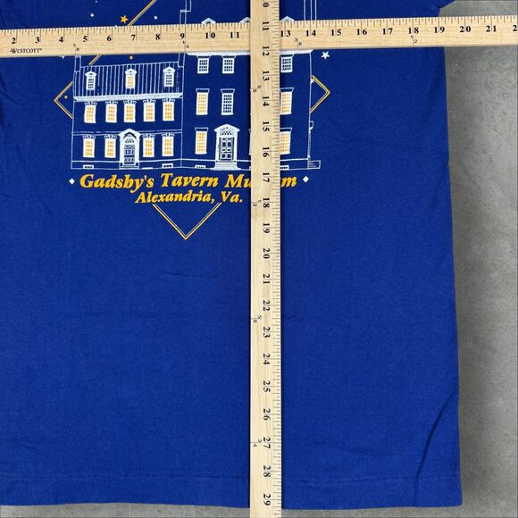 Vintage 90s Gadsby's Tavern Museum Alexandria, VA Single Stitch T-Shirt - Medium - Picture 5 of 6